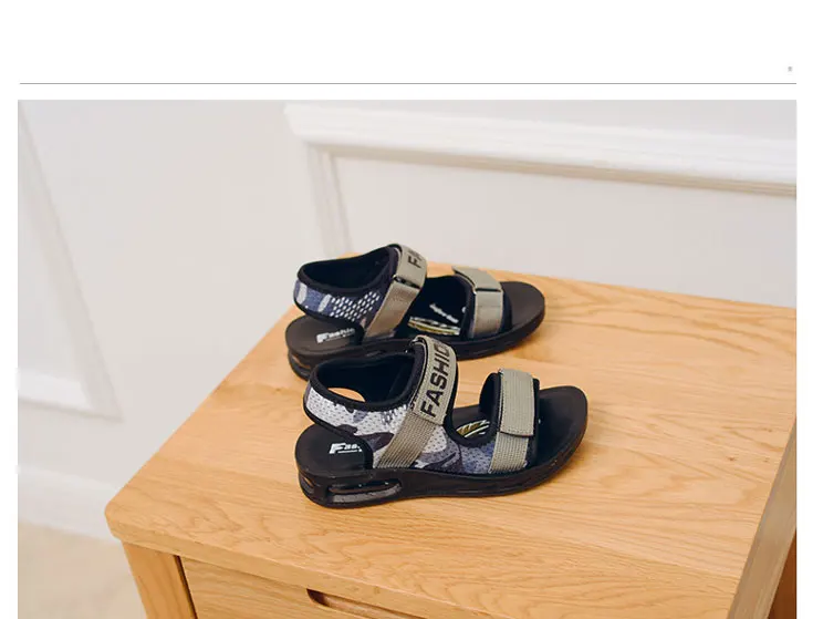 Пляжная обувь с амортизатором для мальчиков; нескользящие сандалии; детские летние сандалии; обувь с лентами