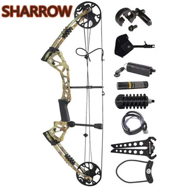  US $190.53 1Set Compound 15LBS Arrows Hunting Shooting Target Aluminum Adult Adjustable Outdoor
