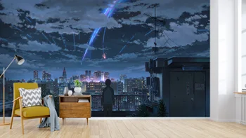 

[Self-Adhesive] 3D Your Name 535 Japan Anime Wall Paper mural Wall Print Decal Wall Murals