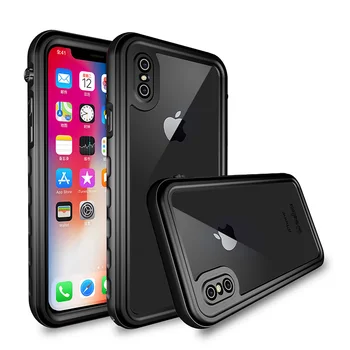 

Real IP68 Waterproof Phone Case For iPhone X 8 7 Plus 6 6 S Plus Case Swimming Diving Under water Cover 360 Full Protection Case