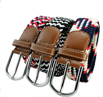 

High Quality Mens and Women Military Metal Buckle Waistbands Knitting Arm Belt Elastic Belt Outdoor