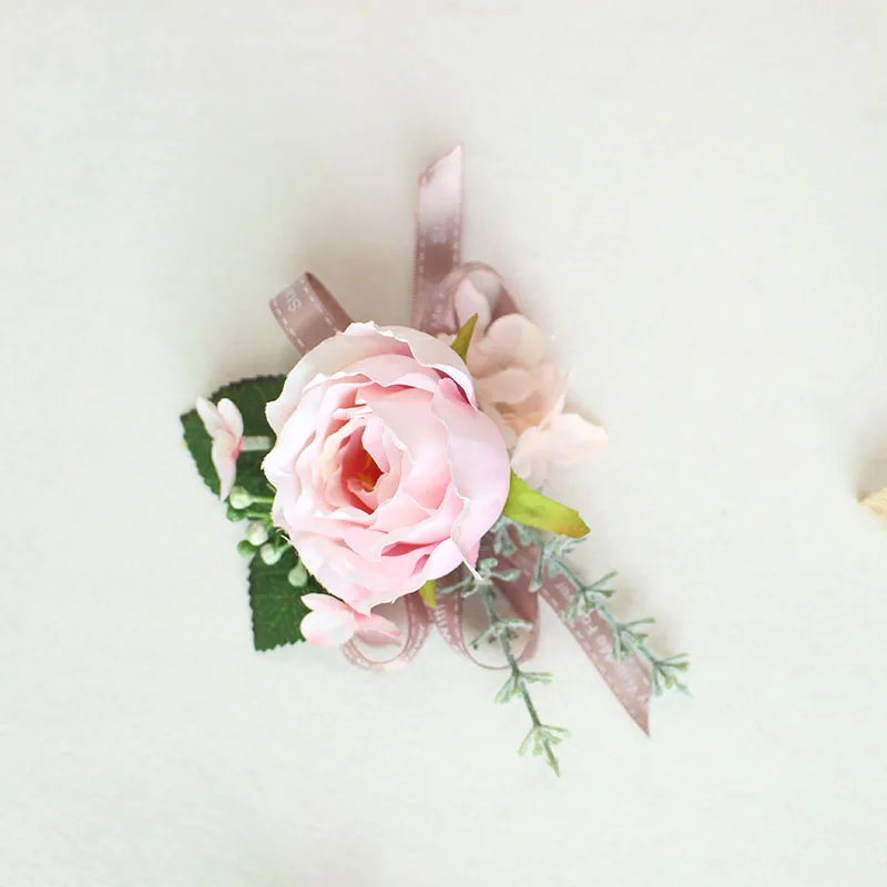 20      30014       cuff bridesmaid bracelet flower wrist corsage  (16)