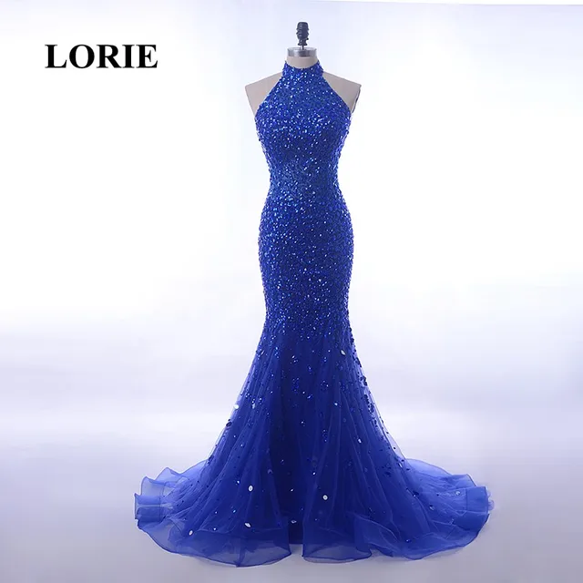 Rhinestone Blue Dresses