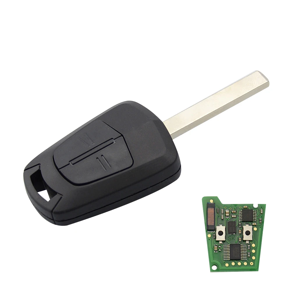Okeytech 2 кнопки дистанционного Управление ключи 433 МГц PCF7941 чип для Opel Vauxhall Astra H J Corsa