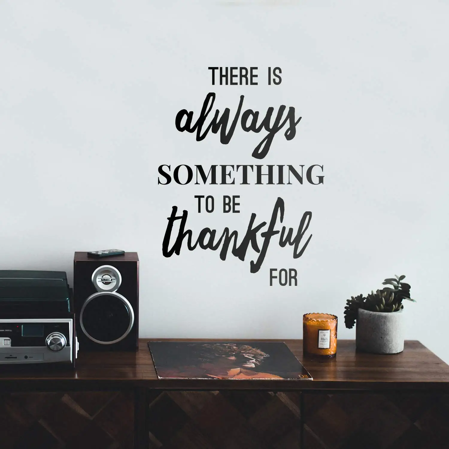 

New Design something to be thankful for Waterproof Wall Stickers Home Decor For Kids Rooms Decoration Wall Art MURAL