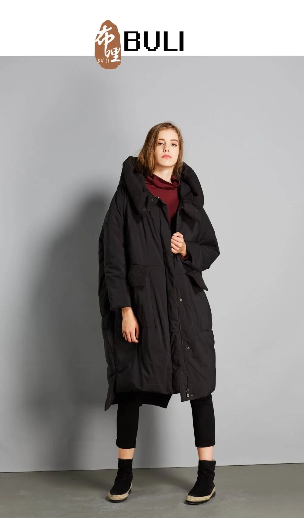 High Quality Winter New Collection loose style Hooded Long Down Coat Female Winter Warm Thick Down Jacket wq647 factory outlet