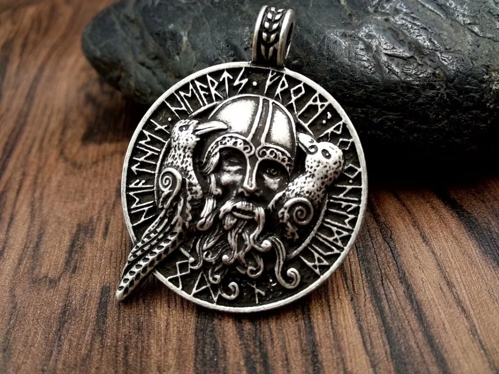 1 шт. модное ожерелье ювелирные изделия odin с воронами подвеска викингов амулет
