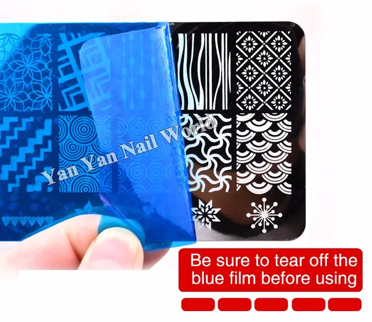 1 шт стильный дизайн ногтей штамповка изображения пластины DIY полировка печать трафарет маникюр ногтей плесень шаблон