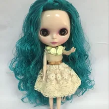 Обнаженная кукла blyth, Заводская кукла, зеленые волосы, специальная накладка на глазок подходит для DIY игрушка BJD для девочек