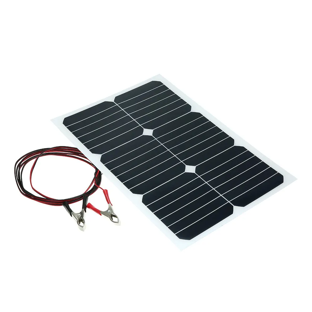 20 Вт 12 в моно полу-гибкие Solarpanel с Sunpower чип для батареи зарядное устройство лодки Cara 20 Вт 12 В полугибкая солнечная панель