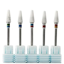 1 шт. мельница Керамика и сверлами для ногтей электрические маникюрные машинки педикюрная пилка маникюрного салона, машина для Аксессуары для маникюра