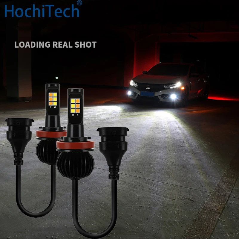 

Front fog light bulbs 55W 6000LM LED lights white yellow blue ice red for Hummer H2 H3 volvo C30 xc90 V40 V60 XC60 xc90