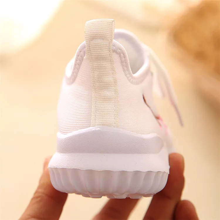 2019 новая детская обувь осень новая мода вышивка обувь netshoes дышащая дети девочки Анти-скользкие кроссовки детская обувь для малышей