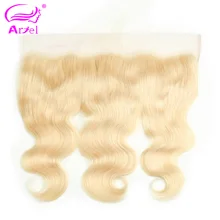 Бразильское волнистое фронтальное закрытие 613 фронтальное закрытие блонд прозрачное фронтальное 13x4 Remy от уха до уха кружевное фронтальное закрытие