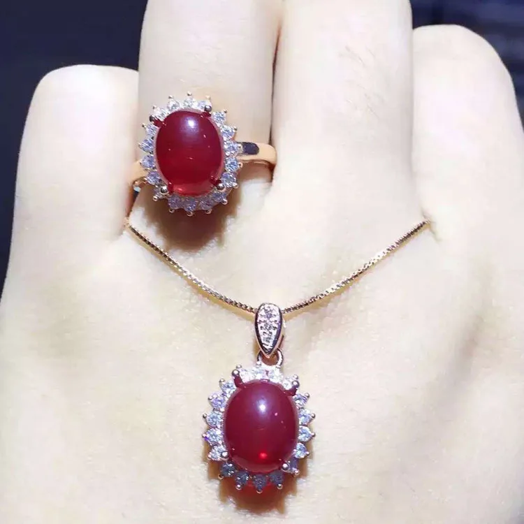 KJJEAXCMY boutique jewels 925 Чистое серебро Натуральный Сердолик женский костюм Сумка почта