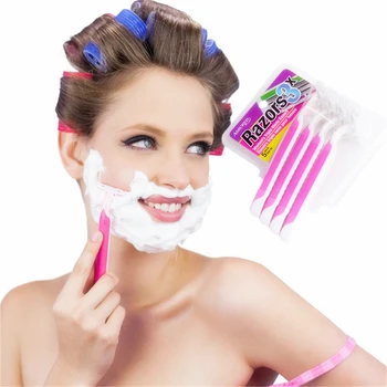 

Factory price 4Pcs Woman's Trimmer Razor Handle for Triple Blades Quick Installation, Multifunction Trimmer Razor pink color