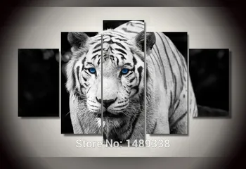

Framed Printed White Tiger Landscape Group Painting room decor print poster picture canvas Free shipping ll 809