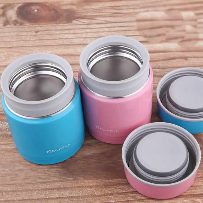 

2018 Stainless Steel Thermos Lunch Box Bento for Kids Vacuum Insulated Food Container Jar Lunchbox Soup Mug with Lunch Bag