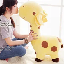 Большой прекрасный мультфильм пятна Жираф игрушки Симпатичные желтый жираф плюшевая кукла подарок на день рождения около 70 см