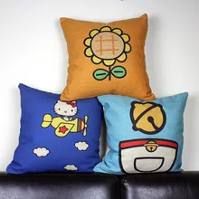 Animação criativa dos desenhos animados olá Kitty doraemon gato girassol throw pillow pillow case capa atacado