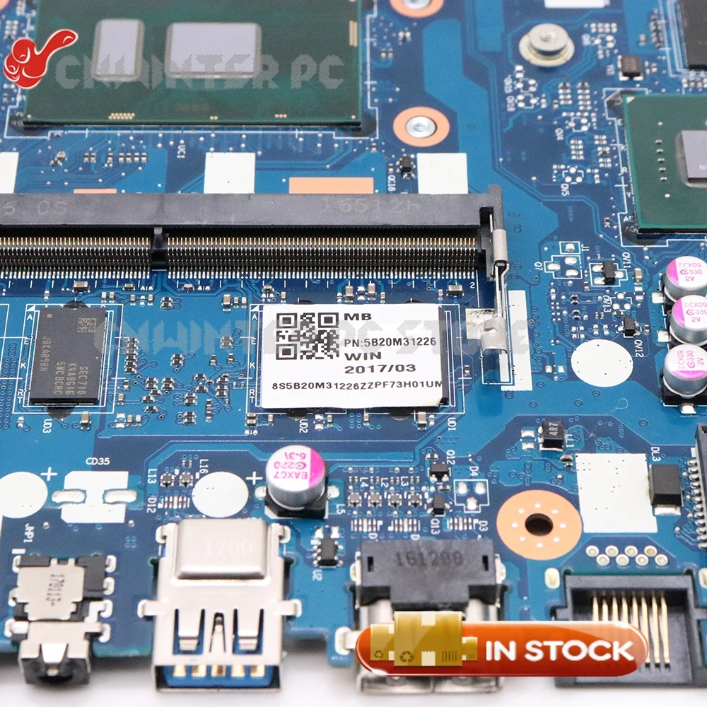 price reduction  NOKOTION For Lenovo 510-15IKB Laptop Motherboard SR2ZU I5-7200U DDR4 HD 620+940MX GPU 5B20M31226 CG