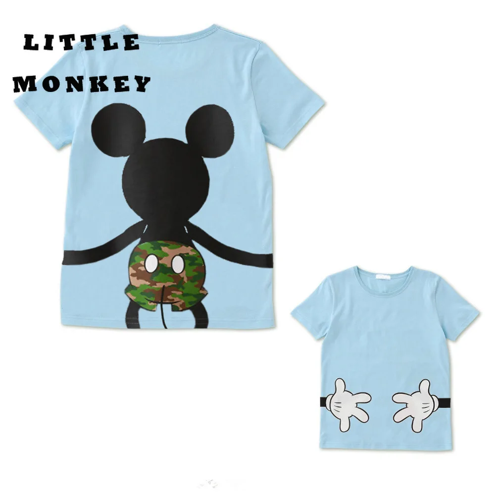 Fam&iacute;lia Pai-Filho de Fam&iacute;lia Fam&iacute;lias das Roupas Combinando 2019New Minnie Rato Dos Desenhos Animados T-shirt Do Rato Pato Roupas Femininas