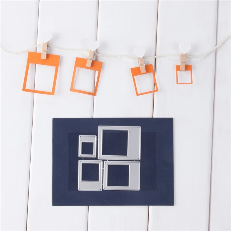 

Ufurty Handcraft Metal Cutting Dies New 2019 Photo Frames Embossing Die Stencil for DIY Scrapbooking Album Card Decorative