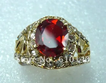 

6PC Excellent Beautiful red zircon ring rings (7-9#) 40PP--68-K