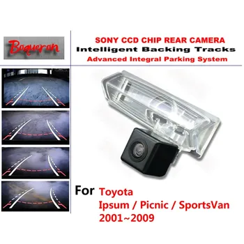 

For Toyota Ipsum / Picnic / SportsVan 01~09 CCD Car Backup Parking Camera Intelligent Tracks Dynamic Guidance Rear View Camera