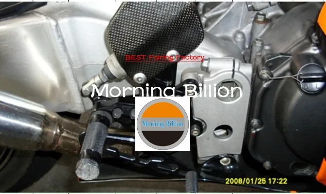 Задний комплект подножки для HONDA CBR900RR 954 02-03 2002-2003 - Название цвета: Черный