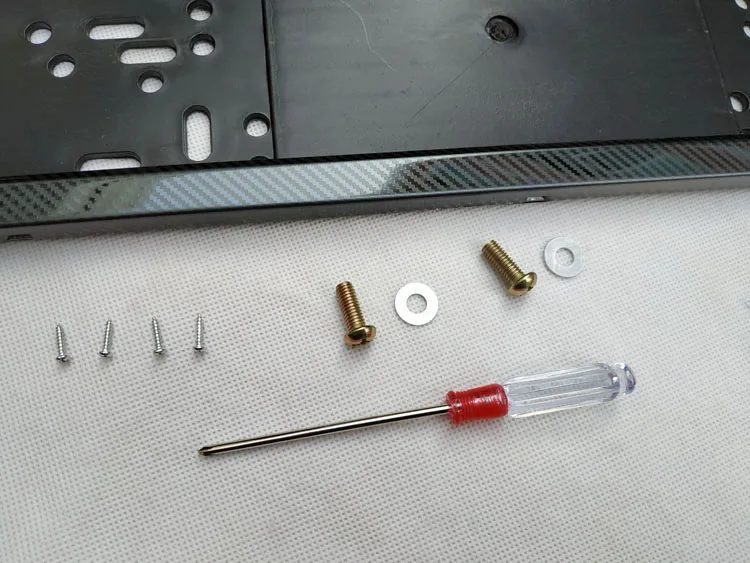 license plate frame plate holder number frame plate license plate cover license plate screw stainless steel carbon fiber  Plastic license plate frame (14)