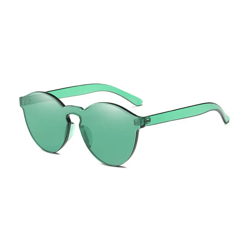 Women Summer Fashion Cat Eye Shades Sunglasses Integrated UV Candy Colored Casual Daily Glasses #4F09 (24)