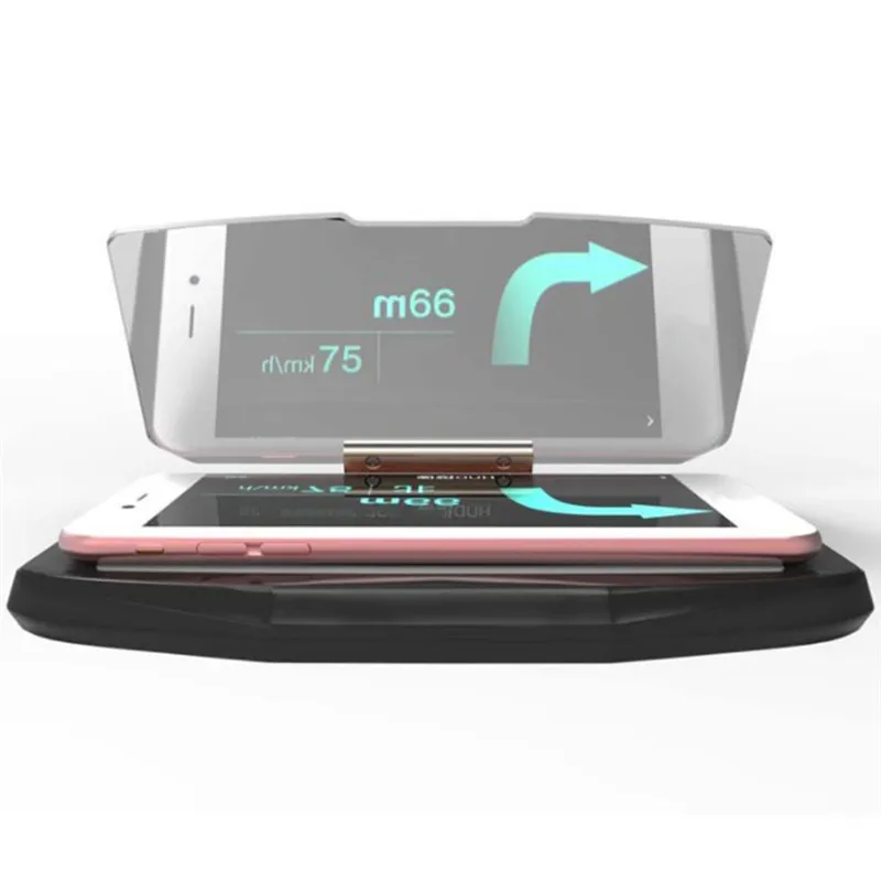 

Car Windscreen Projector HUD Head Up Display Mobile Phone Holder Multifunction 6.5 Inch For iPhone Universal Car Bracket