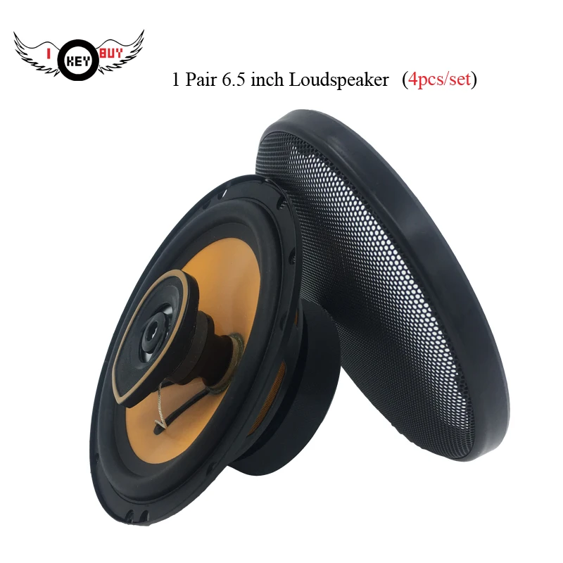 

1 Pair Coaxial Car Speaker 50W 6.5 Inch Car Audio Speakers 2 Way Full Frequency Automobile Stereo Audio Sound Music Loudspeaker