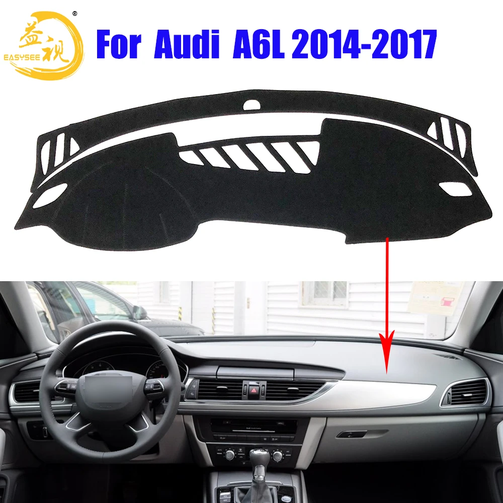 

Easysee Dashboard Cover Pad Dashmat Dash Mat Sun Shade Dash Board Cover Carpet For Audi A6L 2014 2015 2016 2017 Dust proof