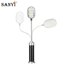 Гибкий 28 см ультра яркий мини 15 светодиодный магнитный рабочий светильник, вращение на 360 градусов, настольная лампа, фонарь, светильник-вспышка, удобный для чтения