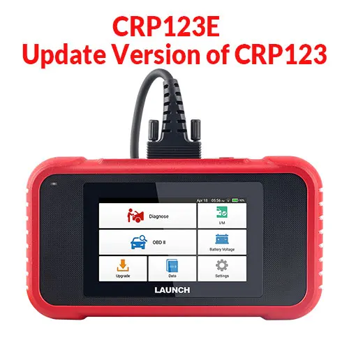 Launch Creader CRP123 X431 сканер кода obd2 диагностический инструмент поддержка ABS/SRS/трансмиссия/двигатель CRP123E Пожизненное бесплатное обновление - Цвет: CRP123E