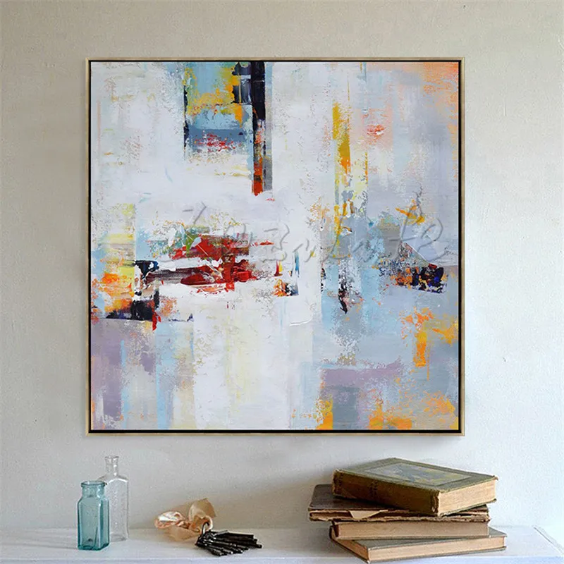 Hand painted canvas oil paintings Cheap large modern abstract cuadros Home decor Canvas quadro wall Art pictures 000016