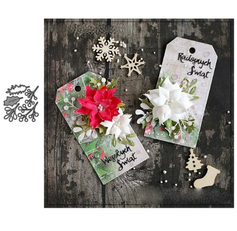 

BM Metal Cutting Dies cut die mold Winter Leaves Scrapbook paper craft knife mould blade punch stencils dies