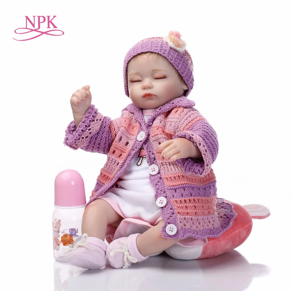 

NPK reborn doll with soft real gentle touch lifelike baby doll alive toys Christmas gift bebes reborn adorable realistc baby