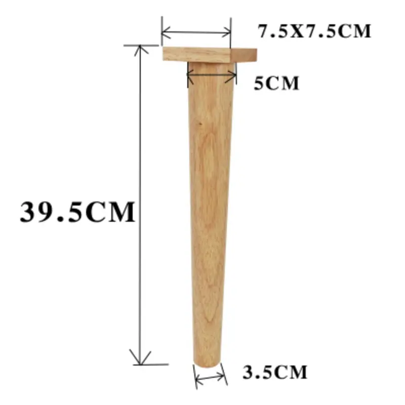 4 шт./лот Бытовая Мебель для ног дивана из цельного дерева, подставка для ног из дуба, деревянный стол для шкафа, многоцелевой стул для ног - Цвет: H