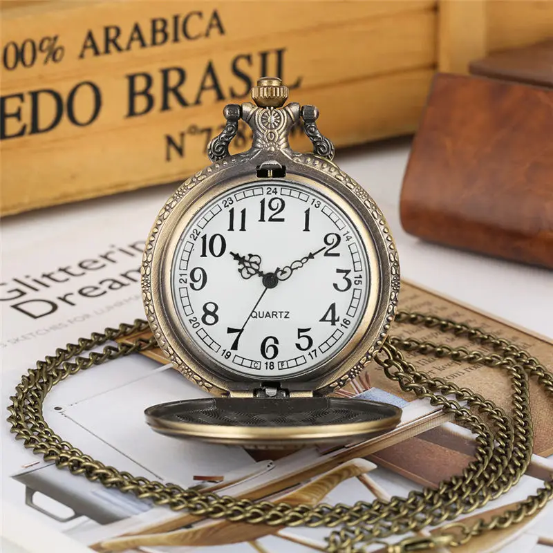 Elegant Necklace Chain Case Quartz Pocket Watches Classic Vintage Clock Pendant Watch Iranian Cyrus the Great 5