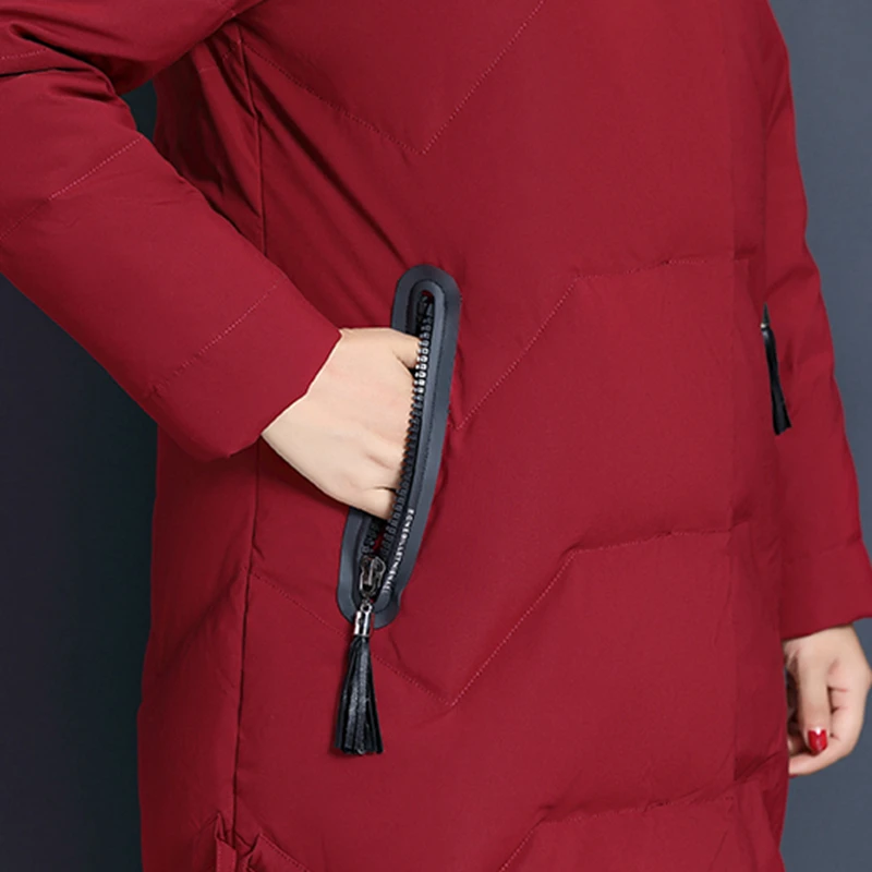red de moda red gray gray larga nueva wine con cuello color gray