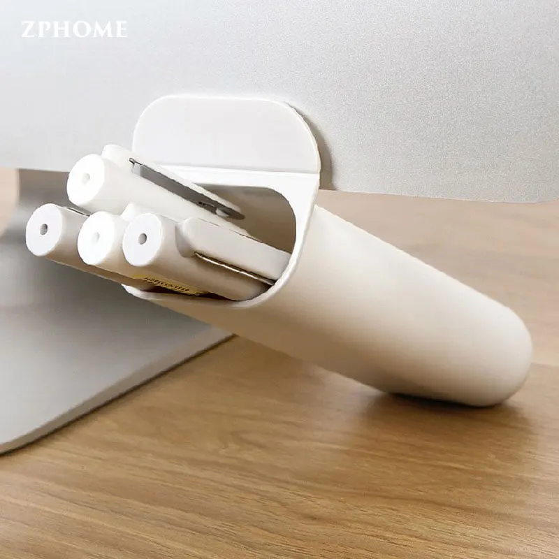 

Desktop storage pen holder multi-function office storage box desktop computer can be attached to small objects storage tube