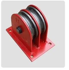 

0.5T 80MM 2-wheel Land lifting wheel fixed pulley block roller steel wire rope lifting chain hoist chain block rigging hardware