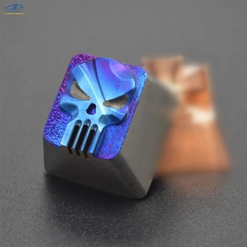 

[HFSECURITY] Titanium Alloy Blue Mechanical Keyboard Keycaps for Punisher Translucent Keypress