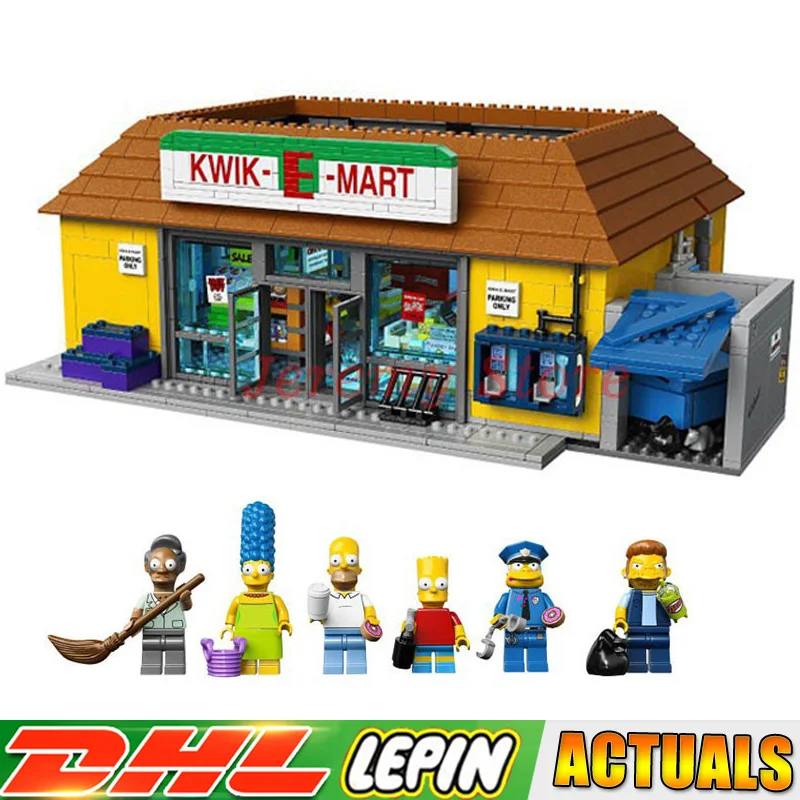 

2018 DHL LP 16004 2232Pcs the Simpsons KWIK-EMART Model Building Blocks Educational Brick Toys Compatible LegoINGlys 71016