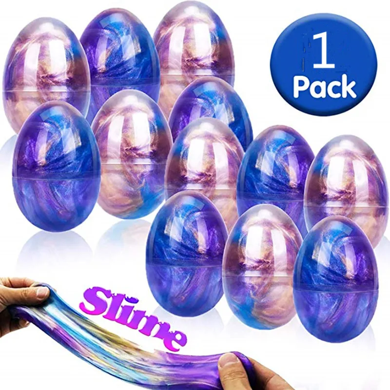 

Colorful Slime Ball Toys DIY Fluffy Slimes Cloud Glue Soft Clay Anti-stress Light Plasticine Stress Relief Toys Kid Easter Egg