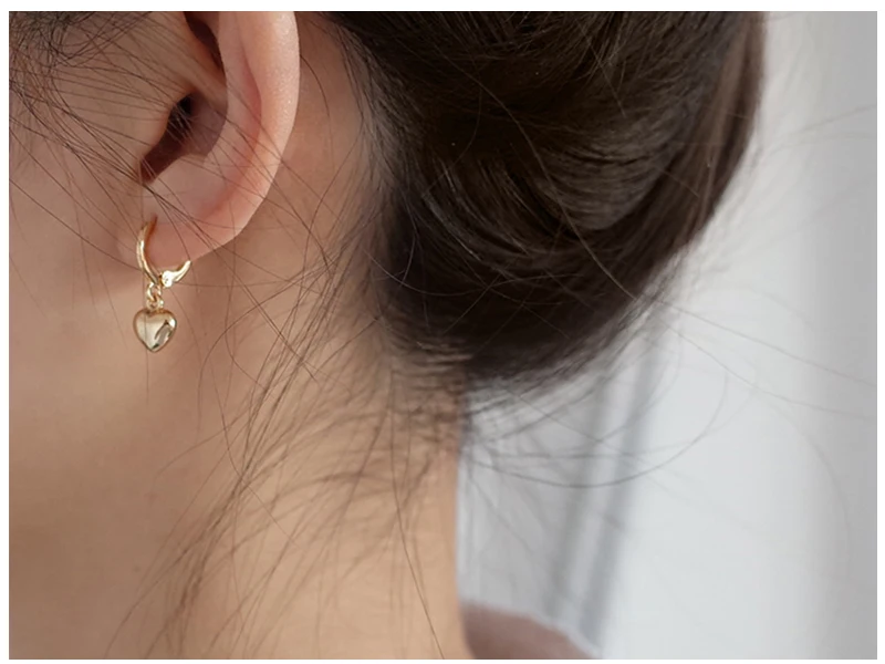 Heart Hoop Earrings  (3)