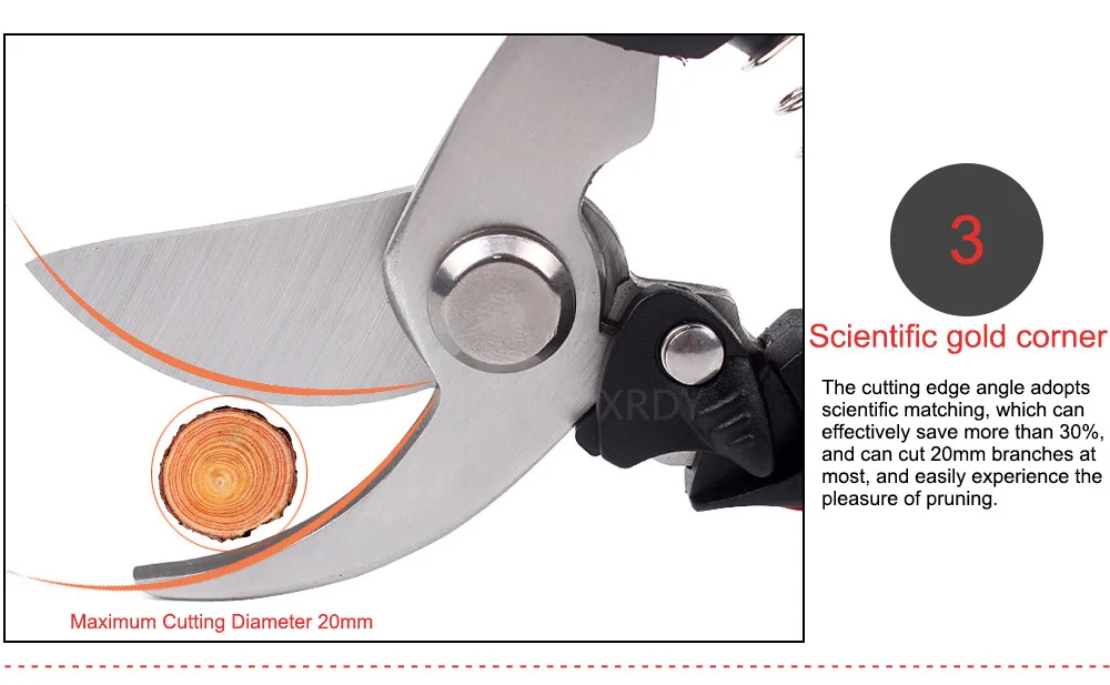 RDDSPON филиал ножницы высокой твердости из нержавеющей стали секаторы Нескользящая ручка острый сад фруктовое дерево обрезка сада инструмент